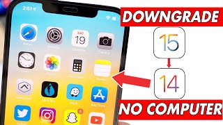 How to Downgrade iOS 15 to 14 Without Computer | Downgrade iOS 16,15,14 No Computer