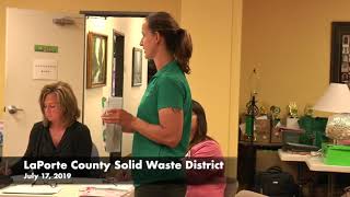 LaPorte County Solid Waste District July 17, 2019