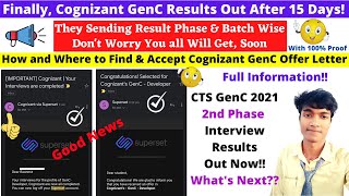 🔴Finally Cognizant GenC Developer Interview Results Offer Letter Received After 15 Days What's Next?