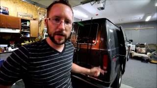 Ladder install on my custom built 1986 econoline campervan