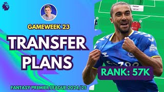 TRANSFER PLANS ♻️ | GAMEWEEK 23 | Fantasy Premier League Tips 2024/25