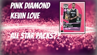 PINK DIAMOND KEVIN LOVE + ALL STAR PACKS?? - NBA 2K17 MyTeam