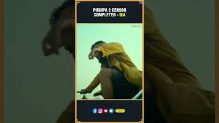 Pushpa 2 Censor Completed - U/A🔥 | Allu Arjun, Sukumar, Rashmika | TFI | THYVIEW