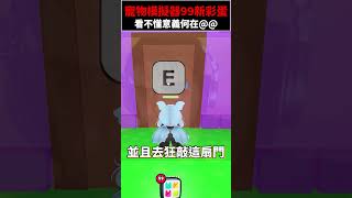 Roblox寵物模擬器99分享！寵物更新新彩蛋？它的存在究竟意義為何！?#shorts