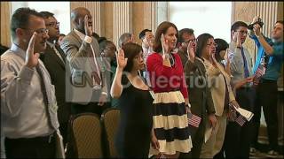 DC:NATURALIZATION CEREMONY- TAKING OATH