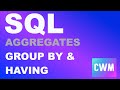 SQL Aggregate Functions, GROUP BY, and HAVING — Explained Clearly