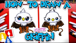 How To Draw A Cute Cartoon Griffin