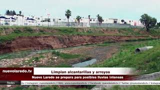 Limpian alcantarillas y arroyos