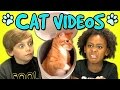 KIDS REACT TO CAT VIDEOS