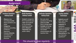 FT1 Guiding \u0026 Correcting: Asking Questions - 8. Assignment