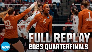 Texas vs. Stanford: 2023 NCAA volleyball tournament quarterfinals | FULL REPLAY