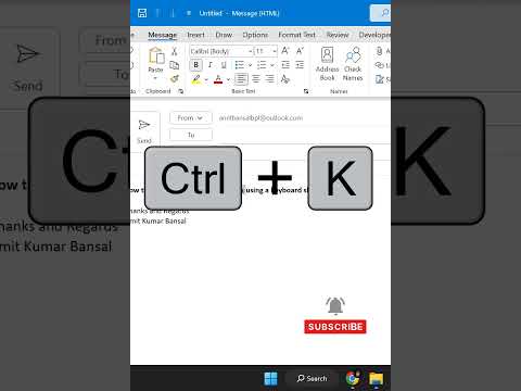 ¿Qué hace Ctrl K en Microsoft Outlook? #bermudas