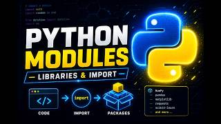 Python Modules & Libraries Explained | import, math, random ,User Defined Library | Python | Telugu