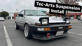 Tec Arts x Cusco Suspension Install AE86