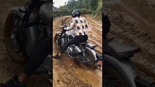 Royal Enfield Max Power Test in Mud #shorts