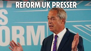 LIVE: Nigel Farage and Zia Yusuf speak at the Reform UK press conference