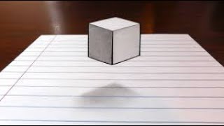 Floating cube -3d trick make easy.....