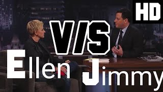 Ellen DeGeneres V/s Jimmy Kimmel in a Perfect Nice Off #jimmyfallon