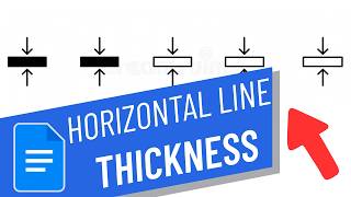 How To Make A Thick Horizontal Line In Google Docs