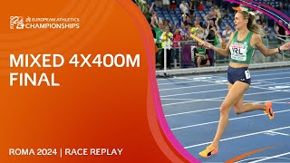 HISTORIC gold for Ireland! 🔥🇮🇪 Mixed 4x400m relay replay | Roma 2024