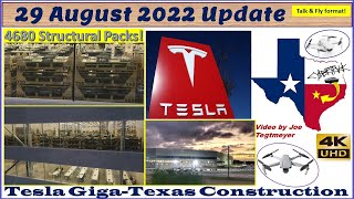 Tesla Gigafactory Texas 29 August 2022 Cyber Truck & Model Y Factory Construction Update (07:00AM)