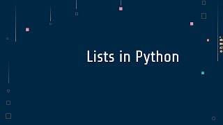 15 Lists Part 2 in Python