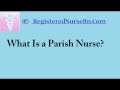 Parish Nurse | Church or Spiritual Nurse Salary and Job Description