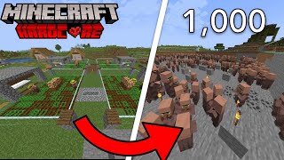 I Trapped 1,000 Villagers in Hardcore Minecraft - Episode 3