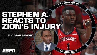 Stephen A. on Zion Williamson's injury: That's a damn shame | NBA Countdown