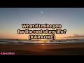 🎤 Sing With Me: What if I miss you for the rest of my life? - Janine Berdin (KARAOKE)