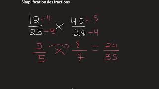 Simplification de fraction avant une multiplication