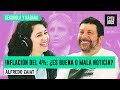 INFLACIÓN DEL 4%: ¿ES BUENA O MALA NOTICIA? | ALFREDO ZAIAT con JULIA MENGOLINI en SEGUROLA