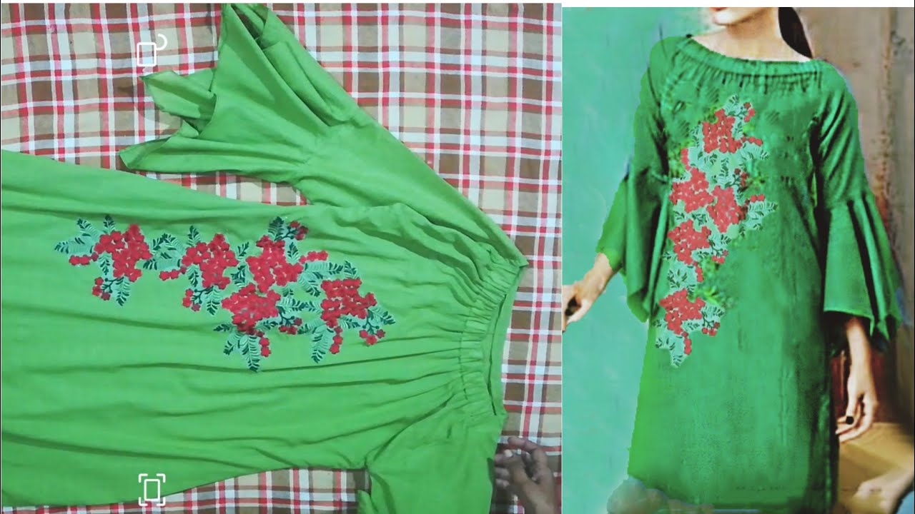 Stylish Designer Kurti Cutting And Stitching 2019 20 Youtube