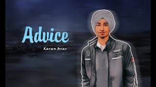 Advice (Official Audio) | Karan Brar | New Punjabi Song 2024 | Karan Brar New Song | Official Audio