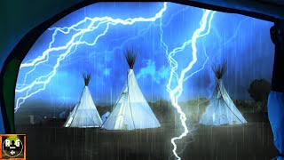 Epic Thunderstorm in a Tent | Heavy Rain, Thunder and Loud Lightning Sounds for Sleeping, Relaxing