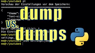 Learning Python – JSON with dump and dumps explained simply