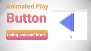 Animated Play button | css animation effects #css #html #tutorial