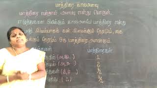 மாத்திரை காலஅளவு வகுப்பு ( நான்கு முதல் எட்டாம் ) தமிழ்