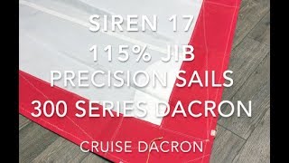 New Siren 17 - 115% Jib - Precision Sails 300 Series Dacron