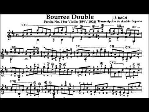 Bach, Bourree Double - YouTube