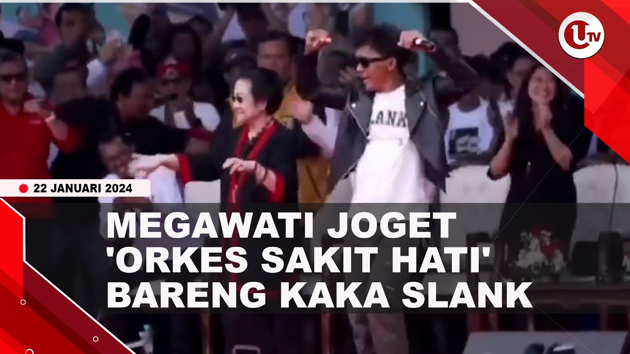 MEGAWATI JOGET BARENG KAKA SLANK DI KAMPANYE AKBAR GANJAR | U-NEWS ...