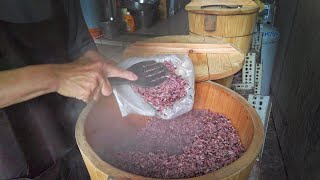 Taiwan's Best-Selling Breakfast Rice Ball Shop 3-Black Rice Balls/黑米飯糰,肉排飯糰,沖繩飯糰-Taiwanese breakfast