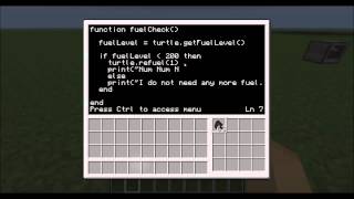 Computer Craft programing tutorial 12 -- turtle 101 -- intro to turtle API
