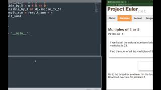 Project Euler Problem 1- Multiples of 3 or 5