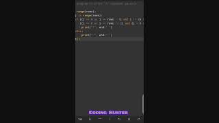 Day 20 V02 ll Coding Hunter ll Python programming pattern Tutorial ll
