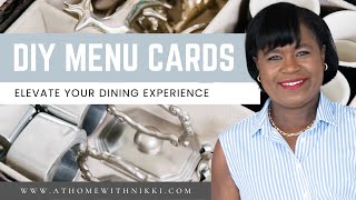 Elevate Your Dining Experience | DIY Menu Cards that Impress