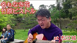 名もなき花／竹原ピストル【弾き語りカバーしました】2回目 松江城にて(説明欄に歌詞記載)