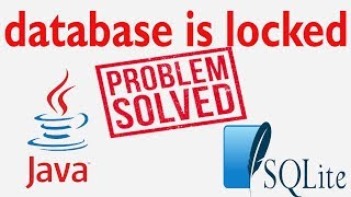 Java SWING #11 - Database is Locked in Java SQLite | Solved