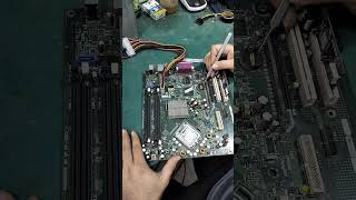 اصلاح برده dell 745فاصله باور #motherboardrepair #شحن bios #باور # #اجهزة_الكترونية #hd #كمبيوتر #