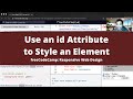 Use an id Attribute to Style an Element (Basic CSS) freeCodeCamp tutorial